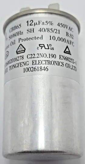 100358471 A. O. Smith 100261846 A.o. Oem Run Capacitor 12uf 450v Voltex Hptu New