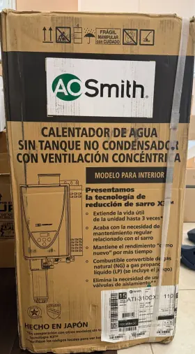 Ati-310cx3 A. O. Smith Ao 190 000 Btu 8 Gpm Non-condensing Gas Tankless Water Heater 100354792