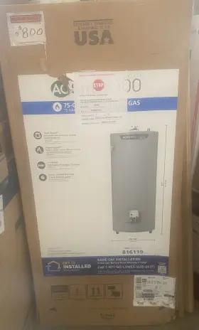 G6-s7576nv A. O. Smith A.o. 100 74-gallon 75100-btu Natural Gas Water Heater