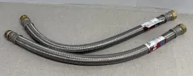 Ace 082901249610 3/4 Inch Fip X D Mip 24 Braided Stainless Steel Water Heater Connector
