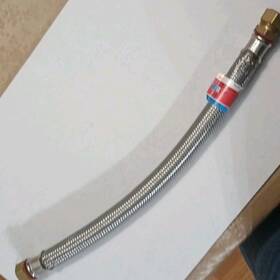 Ace 4061453 Stainless Steel Braided Flexible Water Heater Supply Line 18inx7/8cx3/4infip