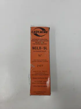 Nclx-5l Acme Cash Temperature Relief Valve For Water Heaters