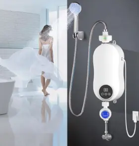 Alisasin 742082861079 Electric Instant Hot Water Heater Shower Tankless F