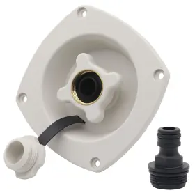 Us3-fc13353w-z Ambuker Rv City Water Inlet Connection Pressure Reducing Fill Hatch With Bras
