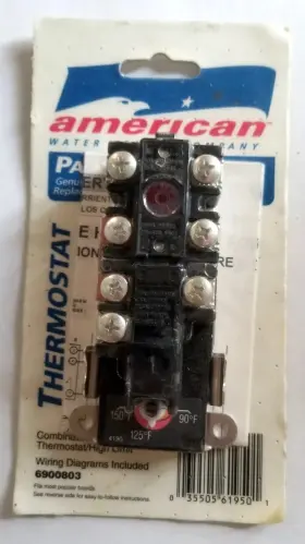 6900803 American Water Heater Upper Thermostat Black Indoor Corded Electric