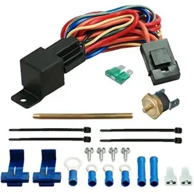 Av-1038-1 American Volt Electric Fan Radiator Fin Push-in Probe Thermostat Wiring Relay Switch Temp S