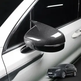Mq489 Amzcar Abs Exterior Mirror Cover Side Rearview Cap Trim Compatible With