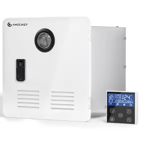 Ul-10rvamb-wt Amzchef Rv Tankless Water Heater With 65000 Btu Max 3.9 Gpm And 15 Inch Whit