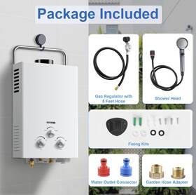 Amzgachfktch Jsd001-6l 6l Portable Propane Tankless Water Heater 1.58 Gpm Rv Camping Outdoor New