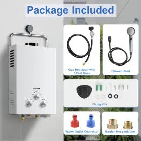 Jsd001-6l Amzgachfktch 6l Portable Propane Tankless Water Heater 1.58 Gpm Rv Camping Outdoor New