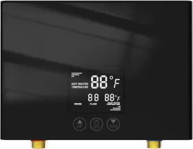 3000b-xy-2 Antuony 3000w Electric Tankless Water Heater With Remote 110v Led Display Black