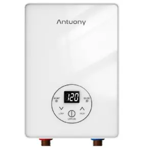 4500w Antuony 631060181806 110v Tankless Electric Water Heater Touch Screen