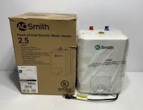 100326824 Ao Smith Point-of-use Electric Water Heater 2.5 Gal