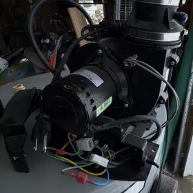 100221586 Apcom Water Heater Blower Assembly Black Corded Electric A. O. Smith