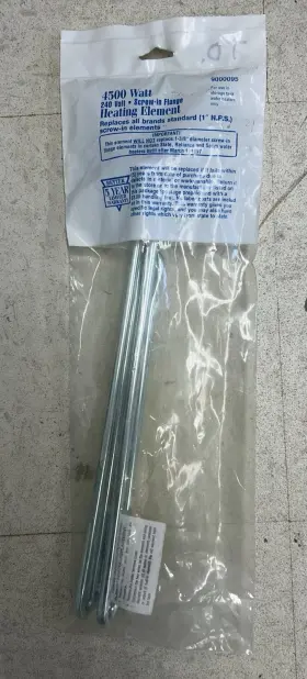 9000095 Apcom 4500 Watt Water Heater Element. 9000095. 1 Inch N.p.s.