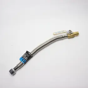 Epxcsst18bv Apollo Corrugated Water Heater Connector With Ball Valve Stainless Steel
