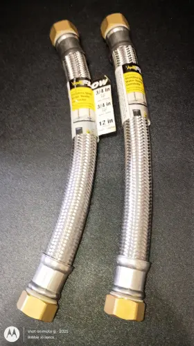 Whbs34f12 Apollo 12in 3/4-in Inlet X Outlet Stainless Steel Water Heater Connectors