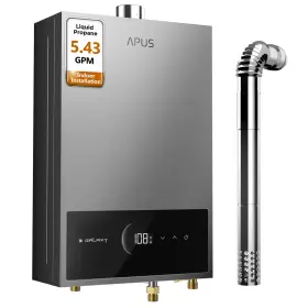 Ap-awh-q16lpg Apus Tankless Water Heater Propane 120000 Btu 5.43 Gpm Digital Display Ap-awh-q16lpg Apus Tankless Water Heater Propane 120000 Btu 5.43 Gpm Digital Display