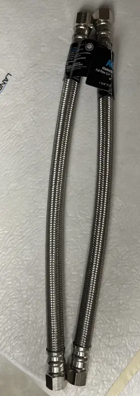 Hwh-124-pp Aqua-flo Aquaflo 24 Inch Flexible Ss Water Connectors 3/4 Fip X Lot Of 2