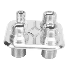 Aramoxu7nvcmfy0k1833-12 Aramox A/c Bulkhead Car 4-port Air Conditioning Hose Fitting Universal Mod