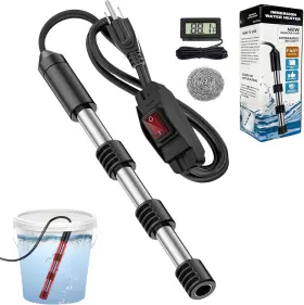 Asp202408 Aspama Immersion Water Heater For Bathtub With Switch And Lcd Thermometer Tem