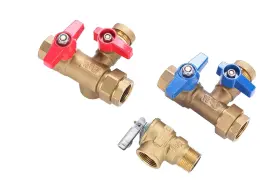 Atmor 810010534576 3/4 Inch Universal Brass Tankless Water Heater Isolation Valve Service Kit With P
