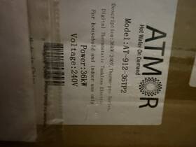 Atmor At-912-36tp At-912-36tp2 Tankless Water Heater Electric New Unopened Box