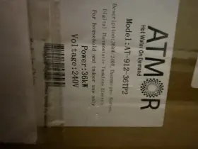 At-912-36tp2 Atmor At-912-36tp Tankless Water Heater Electric New Unopened Box