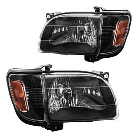 Autosity 9096lah3343us Headlights Assembly Compatible With Tacoma 2001-2004 Black Housing Clear Len
