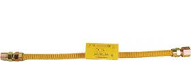 Avalon 855957143832 Ss Flex Gas Line 3/8 Inch X 24 Yellow With 1/2 Mip Fip Ends