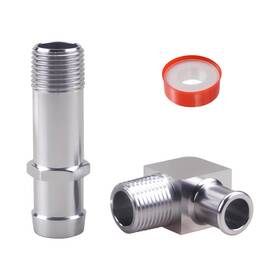 Baieasy 717328578998 Inch 3/4 Water Pump Fittings 90 Connector 1/2 Npt To 5/8 Hose Barb 2 Pack
