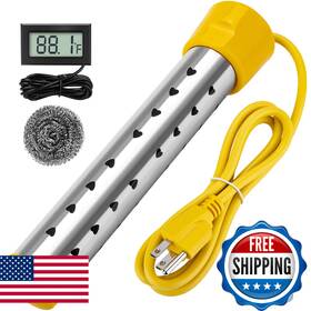Bebaigowna B0fp4hqg2z Portable Water Heaters 1500w Electric Immersion Heater Lcd Thermomete