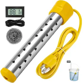 Heater-009 Bebaigowna Portable Water Heaters 1500w Immersion Heater Electric With Digital Lcd T