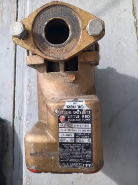 292-h98 Bell & Gossett And Little Red Booster Pump 1/12 Hp 2800 Rpm 115v
