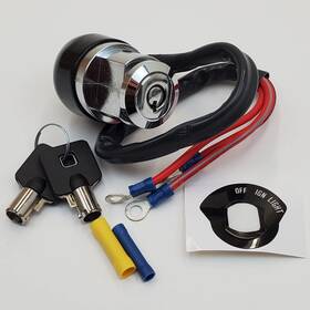Billet Proof Designs Bpd-15009 Chrome 3 Position Ignition Switch Off With Lights 2 Tamp