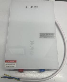 Biselong Bis35 Electric Instant Heat Tankless Water Heater 3.5kw 110/120v White