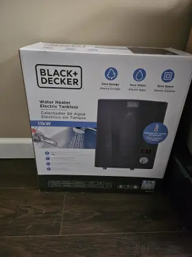 Bd-11-dwh Black Decker Electric Tankless Water Heater 11kw