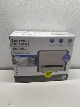 Bd-18-dwh Black Decker Tankless Electric Water Heater 18kw 240 Volt 3.7gpm
