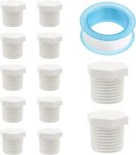 Bonsicoky 445057788748 12 Pcs Water Heater Drain Plug 1/2 Inch Npt White Plastic Compatible