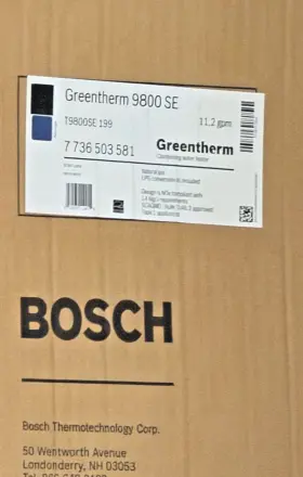 T9800se Bosch 052575110455 New - Greentherm 199 Tankless Water Heater Natural Gas Or Propane