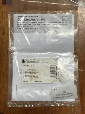 510811268 Bosch Ng Gas Conversion Kit Tankless Hot Water Heater