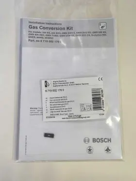 87190021760 Bosch Therm Gas Conversion Kit #87190021760