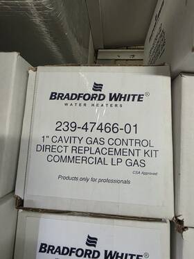 Bradford White 239-47466-01 1 Inch Cavity Commercial Lp Gas Valve
