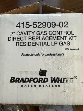415-52909-02 Bradford White Lp Gas 2 Inch Cavity Control Kit