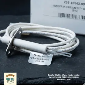 239-45543-00 Bradford White / Coorstek 265-45543-00 Water Heater Ignitor Oem Model 601 Nos