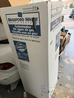 Rg140t6n Bradford White Brand New Water Heater With 6 Years Warranty. 18 Inch In Diameter