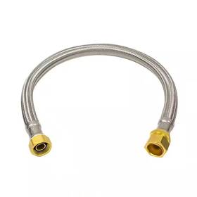 Brasscraft 445024480446 3/4 Inch Fip X 7/8 Compression 24 Stainless Steel Braided Water Heater