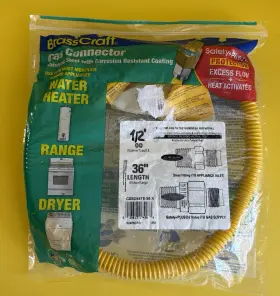 Cssd64te-36 Brasscraft Brass Craft X 1/2 Od 36ftft Length Gas Connector