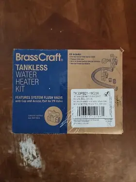 Tk30rb21-18x Brasscraft Tankless Water Heater Kit With 3/4 Inch Ips Service Valves 18 Connector