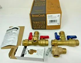 Twv30rx Brasscraft New Brass Craft 3/4in Ips Tankless Water Heater Service Valves Pressure Relief
